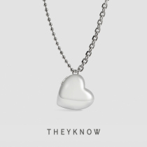 THEYKNOW love mirror chain pendant 2021 new fashion niche personality creative fashion retro accessories