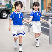 Kindergarten Garden Clothing Summer Clothing Primary School Uniforms Pure Cotton Short Sleeves POLO Shirts Suit 61 Childrens choral performance Out of service