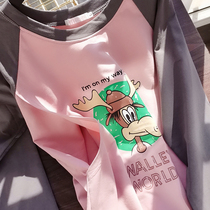 Spring and autumn breastfeeding clothes wear long-length meat-covered maternity clothes Sweater postpartum breastfeeding clothes Feeding clothes Jacket tops