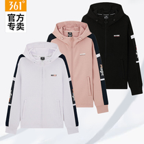 361 sports coat women 2021 Autumn New hooded cardigan casual and comfortable simple sports coat women