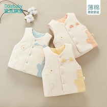 Baby vest autumn winter cotton cotton newborn horse clip outside wearing baby vest warm cotton small waistcoat spring and autumn