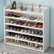New 2020 explosive shoes shelf home door shoes artifact solid wood multi-layer dust-proof simple shoe cabinet economy