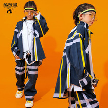 Tide brand childrens dress street dance suit boy hip hop hiphop tide dress girl jazz dance costume childrens catwalk