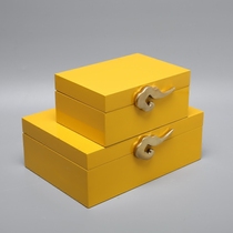 New Chinese Modern Nordic American Creative Wood First Decorated Box Swing-like plate Room Clubhouse Hotel Villa Soft Adornment