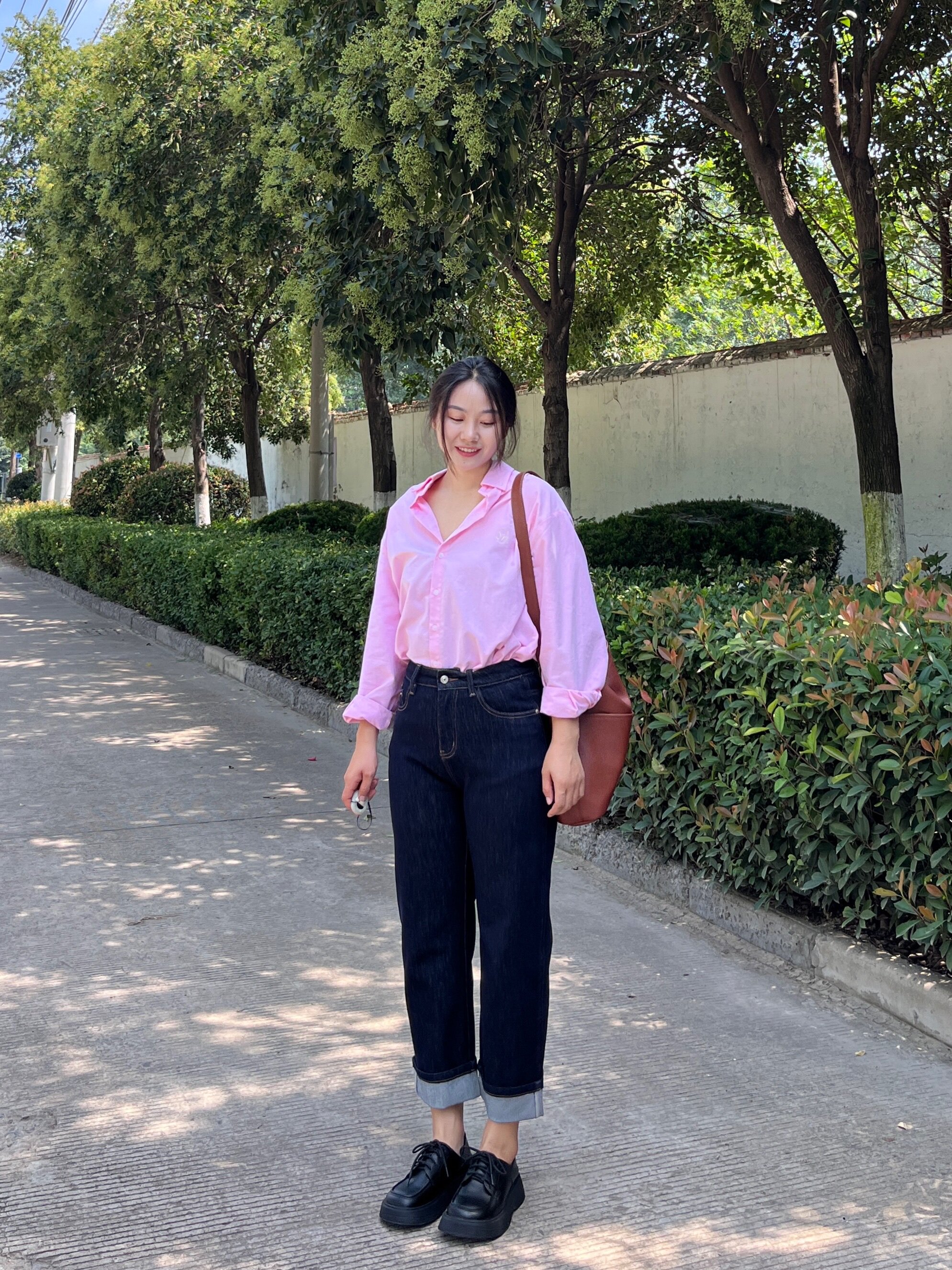 达芙妮春季厚底乐福鞋，英伦风厚底增高3-4cm小个子友好一脚蹬便捷