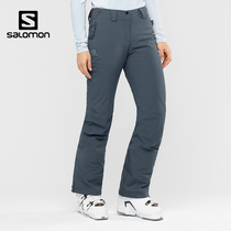 Salomon Salomon womens ski pants winter new outdoor sports pants waterproof and warm