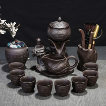 Kung Fu Tea Set Ceramic Household Lazy Time Running Stone Grinding Semi-automatic Tea Cup Simple