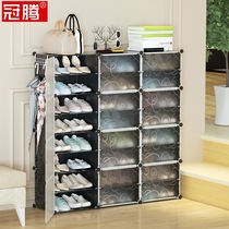 Shoe rack simple doorway economical home with door large capacity outside the aisle shoe cabinet open cabinet dustproof