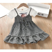  Girls  dresses summer 2021 summer new childrens ultra-western girl skirts childrens childrens princess skirts tide