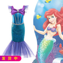 22 Foreign Trade Girls Summer Mermaid Love Riel Princess Ariel Girl Baby Girl Baby 61 Birthday Dress Performance Gown