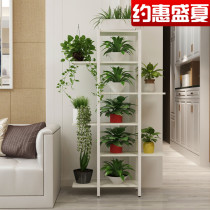 Living room wooden hanging orchid flower rack floor-to-ceiling wrought iron fleshy green dill flower rack assembly multi-layer indoor special price multi-function