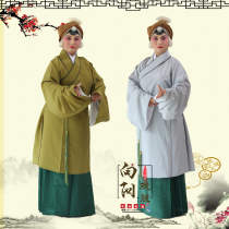 Xiangyang opera opera Beijing Opera Poor old woman costume Partial lapel vegetarian old Dan clothing Poor clothing short vegetarian robe pleats