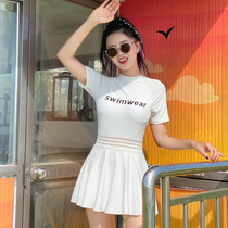 Swimsuit Lady One-piece Dress Style Summer Cover Slim Conservative Sexual Sensation 2022 New Spa Big Code Students