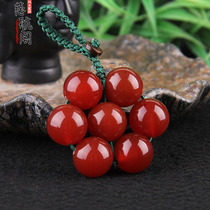 Red Agate Seven Star Array Keychain Pendant Jewelry