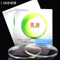 Lingvision thin aspheric radiation protection myopia plain presbyopia plus film lens Green film resin spectacle lens 1 pair price
