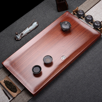 Whole piece of rosewood solid wood drainage mahogany tea sea tea tray Kung Fu tea set Tea table Simple household meditation