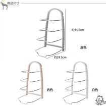 Pot bottom pot spoon cover shelf multifunctional storage rack five-layer pot pot rack small household kitchen anti-scalding