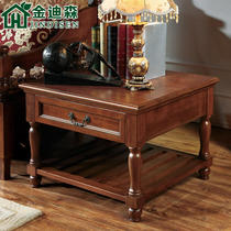 American solid wood side a few corners a few phone a few solid wood coffee table Catalpa wood furniture sofa side a few