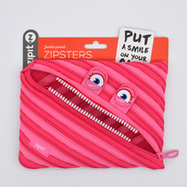 New ZIPIT big eye cute monster zipper bag stationery pen bag sundries storage bag cosmetic bag handbag New year gift L