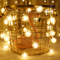 Christmas Season Gross Ball Dandelion Warm Color Led String Light Christmas Tree Decorative Lights SHINY LAMP STRINGS