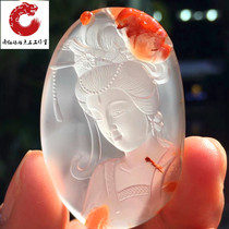 Cool Mountain South Red Manau Surge with ice fluttering and beautiful Beauty dance female Big belly Mel Buddha Watching mother pendant