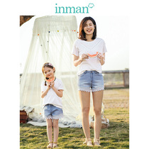 Inman Boy Dress Clear Bunker Special Price 2022 Summer New Mother Woman Dress Light Color Denim Shorts Fashion Girl Pants