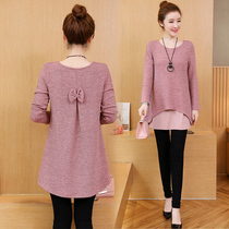 Long sleeve T-shirt ladies 2021 new long tide spring early autumn day Korean version of clothes loose Joker base shirt