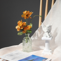 Nordic Ins Wind Glass Vases Home Light Luxurious Swing Pieces Living Room Windows Terrace Hydroponic Green Plant Bottle Trumpet Small Mouth Vases