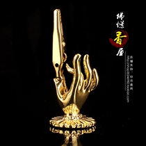 Buddhas hand fragrant holder pure copper disc incense stand sleeper with incense tray incense pan incense stove Buddha with incense and utensils incense with Buddhist supplies