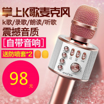  National k singer machine Microphone dedicated singing artifact Live broadcast equipment Sound card full microphone universal wireless