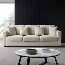 Nordic sofa combination modern simple small apartment fabric sofa living room full of three four latex furniture