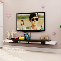 TV cabinet set-top box shelf living room TV wall background Wall Wall wall hanging shelf bedroom wall decorative frame partition