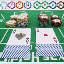 Baccarat Chip Currency Mahjong Chip Plastic Card Chess and Card Room Supplies 21 Fried Golden Flower Texas Hold 'em Points Coin