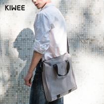 Kiwee Unlines Original Environmental Protection Waterproofing set single shoulder bag Men and women Diagonal Satchel Bag file Package commuter