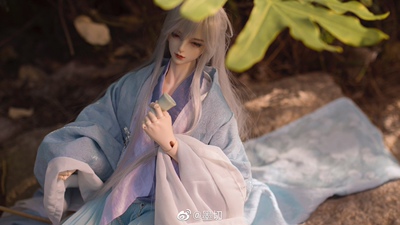 taobao agent [Xia · Chu] [Show] Water blue embroidery BJD three -pointer/uncle's baby clothes