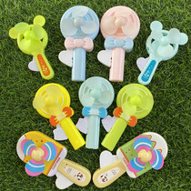 Childrens cartoon cute cute rabbit cow popsicle fan student kindergarten creative toy prize birthday gift