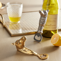 Harbor House Delicate Aluminum Bear Head Bottle Opener Minimalist Luxurious Bronze Horse Styling Bottle Opener Foyer