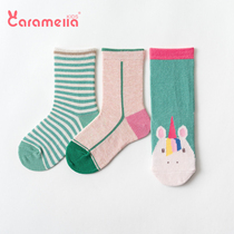 caramella baby socks pure cotton childrens tube socks Autumn and winter newborn socks mens and womens childrens baby socks