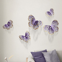 European wrought iron metal butterfly wall hanging home wall decoration hotel lobby living room bedroom sofa background wall decoration