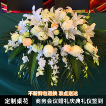 Mothers Festival Fresh Dry Bouquet Conference Table Flowers Express Co-City Business Banquet Podium Flowers in Shanghai Guangzhou Suzhou