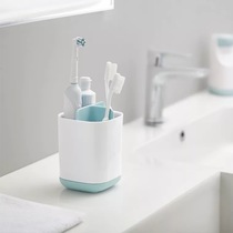 Nordic simple toothbrush toothpaste rack Bathroom electric toothbrush storage box set Couple free punch tooth seat bucket