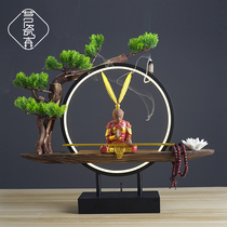 Chinese Living Room Home Decorative Products Zens Office desk surface Qi Titian Tai Holy Sun Wuqi Lamp Circle Soft