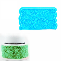 New product three-dimensional peony turning sugar cake silicone mold dry pace decoration Mousse chocolate baking tool Clay