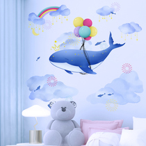 Childrens room layout wall stickers kindergarten ring creation theme ocean wind decoration stickers self-adhesive 3D three-dimensional creative