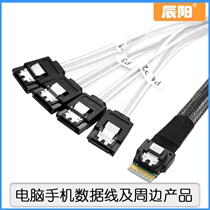  slimline Built-in Slim SAS 4 0 SFF-8654 pair 4 SATA 7Pin disk array cable