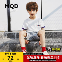 MQD children's clothing men's and women's short sleeve T-shirt summer cotton jacket new large children's foreign style children's white short sleeve T