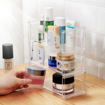 Japanese simple transparent acrylic can be superimposed storage box hand-held Display rack jewelry desktop storage shelf