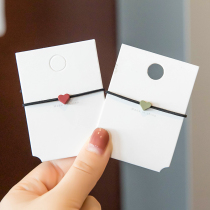 I already have a boyfriend a small leather band give my boyfriend love Hairband head rope bracelet dual use