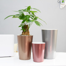 SLOTH FLOWER POT AUTOMATIC WATER SUCTION IMITATION METAL RESIN BASIN INS NORDIC STYLE BRIEF YYODA GARDEN LIGHT AND LUXURIOUS BARREL FLOWER POT