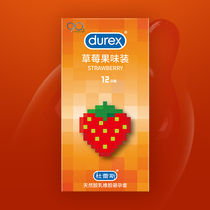 99 Durex Strawberry Fruit Flavour 12 Condoms Large Condom ZJ